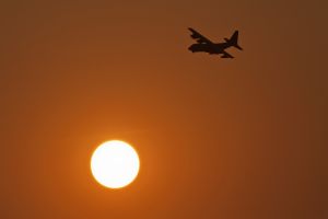 aviano october 18  2011 i2193 kc 130j mm62184 46 49 2ndgr 46thba pisa ab  italy sunset